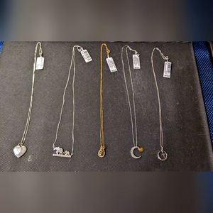 Sterling Silver Necklaces 18in chain NWT